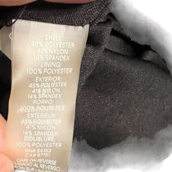 Calvin Klein Multicolored‎ Burnout Velvet Bell-Sleeve Dress - Picture 9 of 9